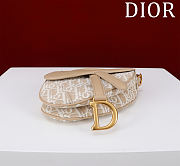 Fortok Dior Saddle Bag with Strap Dior Oblique Jacquard and Natural Smooth Calfskin 19.5*16*6.5cm - 6