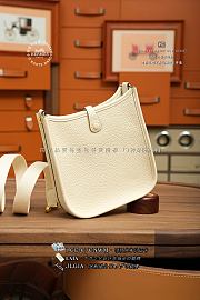 Fortok Hermès Evelyne Cream 16 x 5.5 x 18cm  - 4