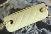 Fortok Chanel Flap Bag Yellow Lemon 12 x 20 x 6 cm - 5