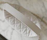 Fortok Chanel 25C Top Handle White 21.5 x 19 x 6 cm  - 5