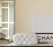 Fortok Chanel 25C Top Handle White 21.5 x 19 x 6 cm  - 3