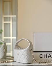Fortok Chanel 25C Top Handle White 21.5 x 19 x 6 cm  - 2