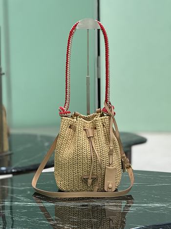 Fortok Prada Crochet mini bucket bag Natural 15.5 x 19.5 x 10cm