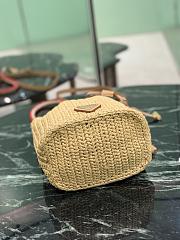Fortok Prada Crochet mini bucket bag Natural 15.5 x 19.5 x 10cm - 6
