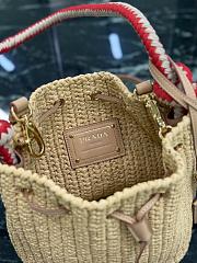 Fortok Prada Crochet mini bucket bag Natural 15.5 x 19.5 x 10cm - 3