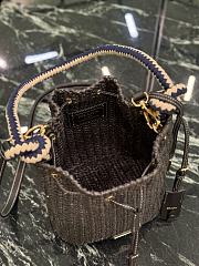 Fortok Prada Crochet mini bucket bag Black 15.5 x 19.5 x 10cm - 6