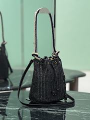 Fortok Prada Crochet mini bucket bag Black 15.5 x 19.5 x 10cm - 2