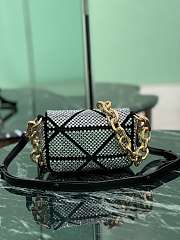Fortok Prada Crystal Mini Bag Black 17x11.5x6cm - 5