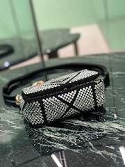 Fortok Prada Crystal Mini Bag Black 17x11.5x6cm - 4
