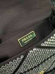 Fortok Prada Crystal Mini Bag Black 17x11.5x6cm - 6