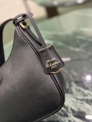Fortok Prada Re-Edition Saffiano Leather Bag Black 22×18×6cm - 6