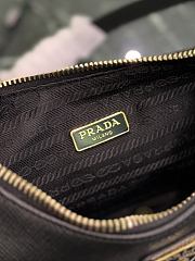 Fortok Prada Re-Edition Saffiano Leather Bag Black 22×18×6cm - 4
