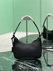 Fortok Prada Re-Edition Saffiano Leather Bag Black 22×18×6cm - 2