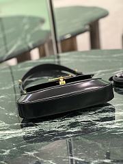 Fortok Prada Cleo Brushed leather shoulder bag black 24×11×4cm - 6