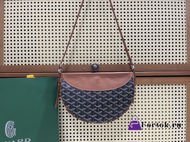 Fortok Goyard Hirondelle Black & Tan 25Ⅹ6X17cm  - 1