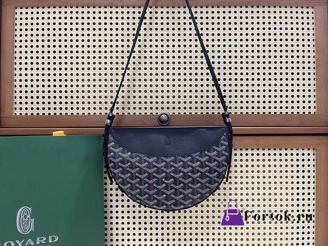 Fortok Goyard Hirondelle Black 25Ⅹ6X17cm  - 1
