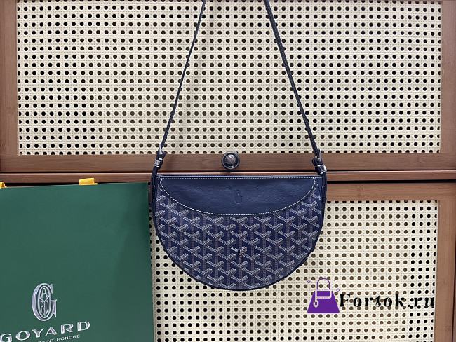 Fortok Goyard Hirondelle Navy Blue 25Ⅹ6X17cm  - 1