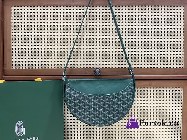 Fortok Goyard Hirondelle Green 25Ⅹ6X17cm  - 1