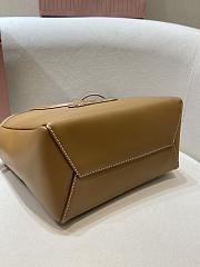 Fortok Miu Miu Ivy leather tote bag Brown 24 x 22 x 12 cm - 2