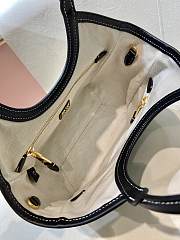 Fortok Miu Miu Ivy leather tote bag Black 24 x 22 x 12 cm - 4