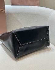 Fortok Miu Miu Ivy leather tote bag Black 24 x 22 x 12 cm - 3