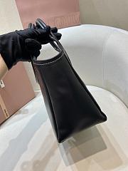 Fortok Miu Miu Ivy leather tote bag Black 24 x 22 x 12 cm - 2
