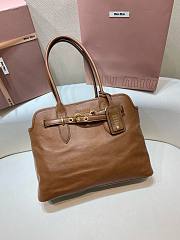 Fortok Miu Miu Aventure Nappa Leather Bag Oak 31 x 40 x 13 cm - 4