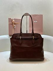 Fortok Miu Miu Aventure Nappa Leather Bag Briarwood 31 x 40 x 13 cm  - 4