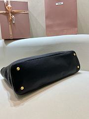 Fortok Miu Miu Aventure Nappa Leather Bag Black 31 x 40 x 13 cm - 6