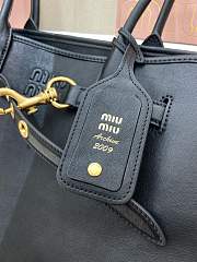 Fortok Miu Miu Aventure Nappa Leather Bag Black 31 x 40 x 13 cm - 5