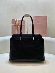 Fortok Miu Miu Aventure Nappa Leather Bag Black 31 x 40 x 13 cm - 2