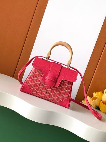 Fortok Goyard Saïgon Souple mini bag Red 19 x 8 x 15 cm 
