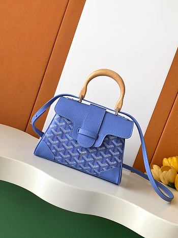 Fortok Goyard Saïgon Souple mini bag Blue 19 x 8 x 15 cm 