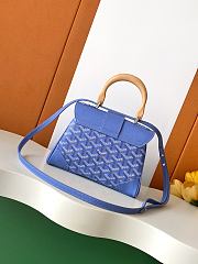 Fortok Goyard Saïgon Souple mini bag Blue 19 x 8 x 15 cm  - 4