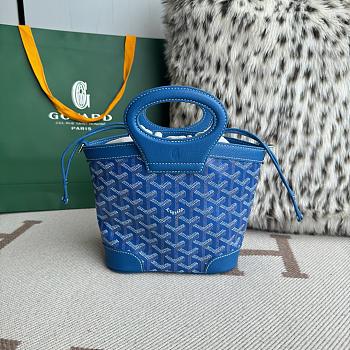 Fortok Goyard Beluga bag Blue 23X18.5X8cm