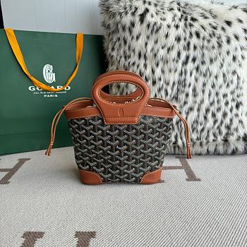 Fortok Goyard Beluga bag Black & Tan 23X18.5X8cm