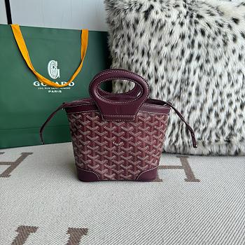 Fortok Goyard Beluga bag Burgundy 23X18.5X8cm 