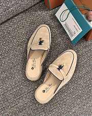 Loro Piana Summer Charms Walk Mules Beige - 6