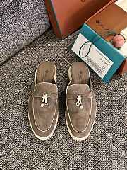 Loro Piana Summer Charms Walk Mules Brown - 1