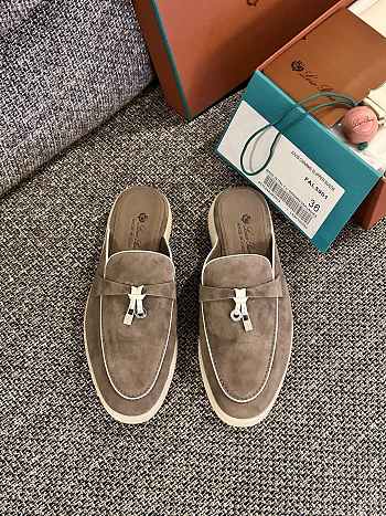 Loro Piana Summer Charms Walk Mules Brown