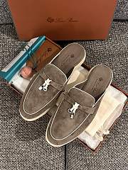 Loro Piana Summer Charms Walk Mules Brown - 4