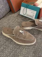 Loro Piana Summer Charms Walk Mules Brown - 3