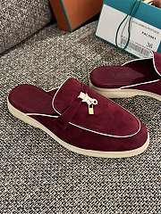 Loro Piana Summer Charms Walk Mules Rouge - 6
