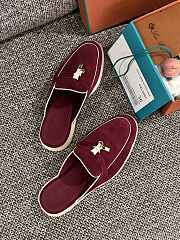 Loro Piana Summer Charms Walk Mules Rouge - 3
