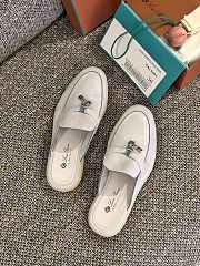 Loro Piana Summer Charms Walk Mules Grey - 5