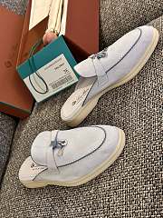 Loro Piana Summer Charms Walk Mules Grey - 4