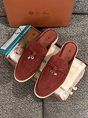 Loro Piana Summer Charms Walk Mules Red - 1