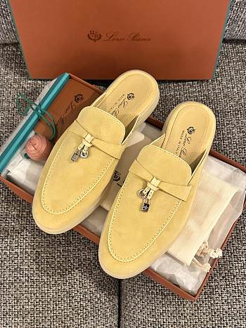 Loro Piana Summer Charms Walk Mules Yellow