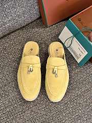 Loro Piana Summer Charms Walk Mules Yellow - 4