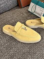 Loro Piana Summer Charms Walk Mules Yellow - 3